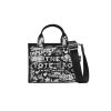 MARC JACOBS THE PUNK SCRIBBLE CANVAS SMALL TOTE BAG 2S6HTT016H02